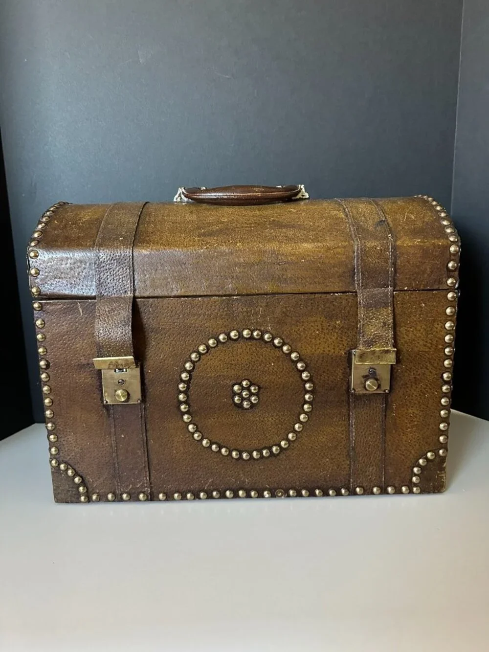 Vintage Style Studded Storage Trunk / Decorative Chest